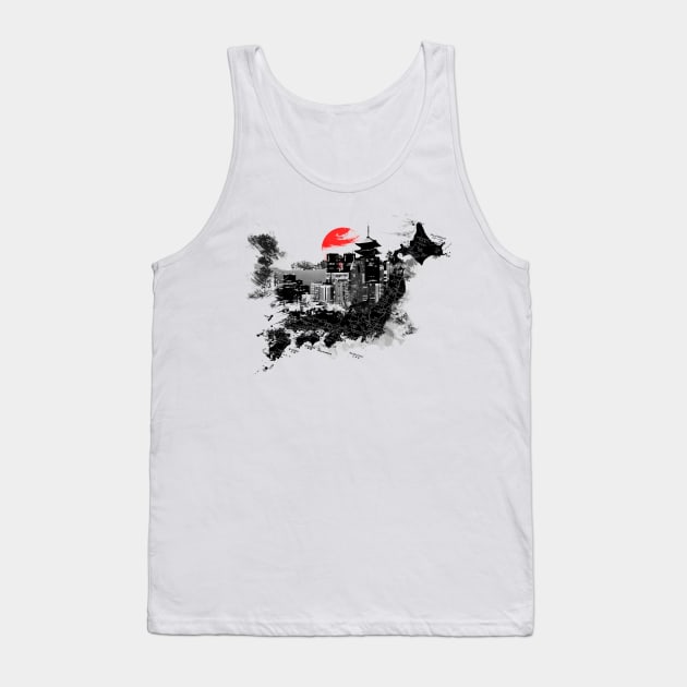 Tokyo Shinjuku Kyoto Japan Tank Top by vivalarevolucio